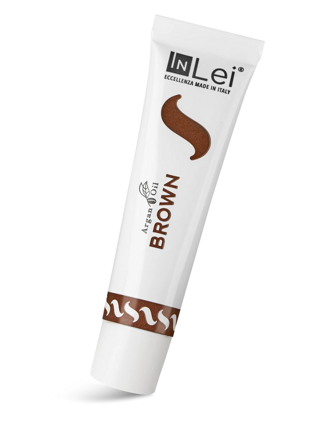 InLei® &quot;BROWN&quot; - Braune Farbe für Wimpern und Augenbrauen mit Arganöl - 15 ml