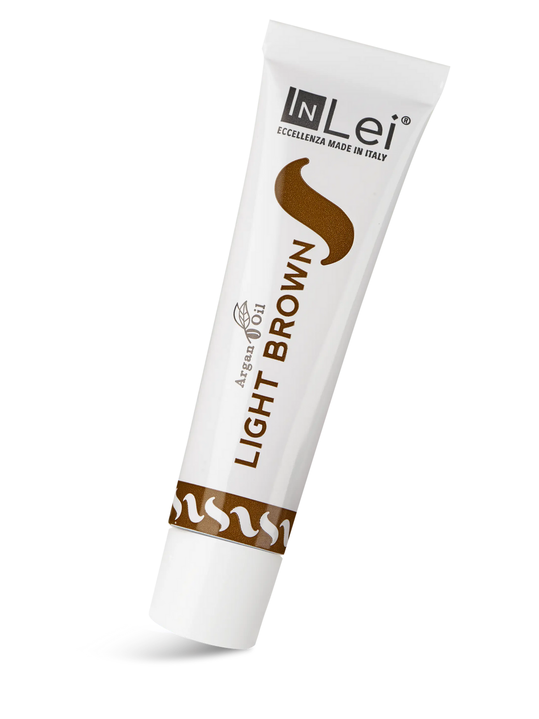 InLei® &quot;LIGHT BROWN&quot; – Hellbraune Farbe für Wimpern und Augenbrauen mit Arganöl - 15 ml