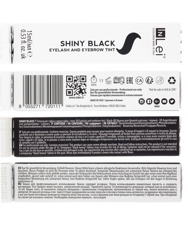 InLei Wimpern- und Augenbrauenfarben &quot;SHINY BLACK&quot; -Schwarz Farbe Farbe InLei 